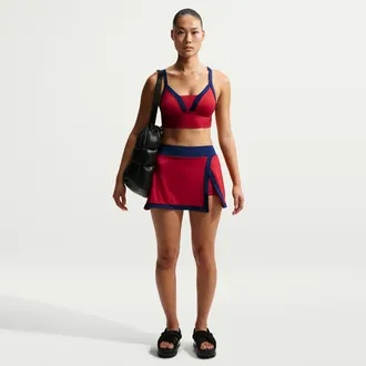 Nike Womens Swim Swim Skirt in Red | NESSG287-642