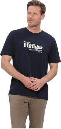 Tommy Hilfiger Heren, Tops, Blauw, Maat: M