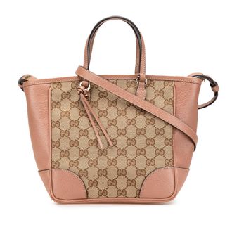 Gucci Gg Canvas Leren Tote