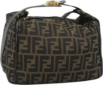 Fendi Pre-owned Zucca Canvas Hand Bag - Dames - Vintage Handtas - Bruin - ONE Size - Leer - Vintage