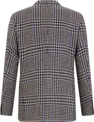 Slowear Double-Breasted Virgin Wool Blazer - Navy