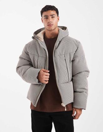 Asos Piumino grigio pied de poule