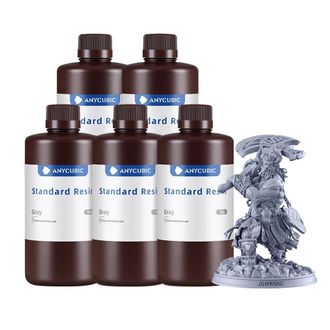 OEM Resina Para Impresi&oacute;n 3d, Viscosidad Media, Curado R&aacute;pido, 5 Kg - Gris