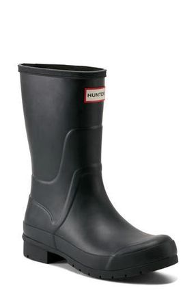 Hunter Liberty Rain Boot in Black/Black at Nordstrom Rack, Size 11