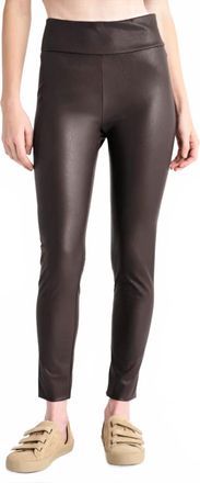 Splendid Vegan Leather Legging In Chocolate