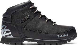 Timberland Mens Euro Sprint Mid-Lace Up Boot in Black Leather - Size UK 7.5