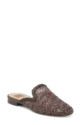 Dolce Vita Kirt Mule in Chocolate Cross Hatch Raffia at Nordstrom, Size 7.5