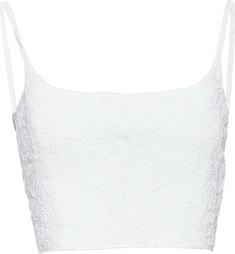 Jil Sander Floral Embroidery Crop Top