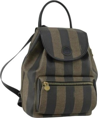 Fendi Pre-owned Backpacks, female, Brown, Size: ONE SIZE Pre-owned Plastic Backpack
