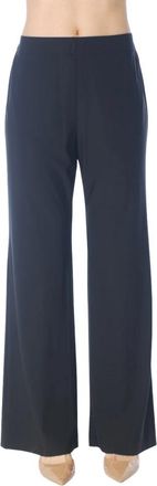 Caliban Pantalone in tessuto tecnico no stiro - Dames - Wijde Broeken - Zwart - S - Broeken