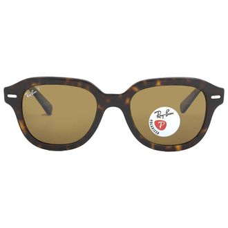 Ray-Ban Erik Polarized Brown Square Unisex Sunglasses RB4398 902/57 51