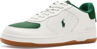 Polo Ralph Lauren Masters Court Leather Sneakers Mens Shoes New Forest : 10.5 D - Medium