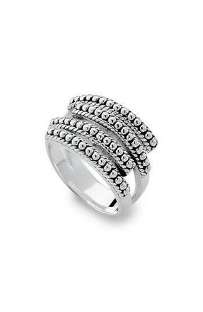Samuel B. Sterling Silver Multi-Row Beaded Design Ring at Nordstrom Rack, Size 6