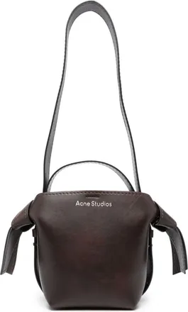 Acne Studios small Musubi leather tote bag - women - Calf Leather - OS - Brown