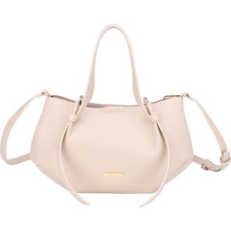 Mali + Lili Mini Lou Lou Vegan Leather Tote in Beige at Nordstrom