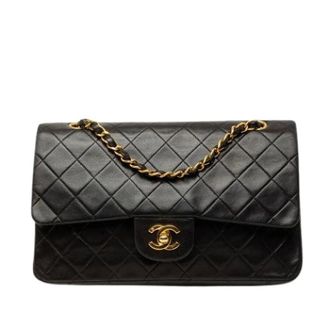 Chanel Pre-owned Double Flap Shoulder Bag - Dames - Pre-owned - Zwart - Maat: ONE Size Leer