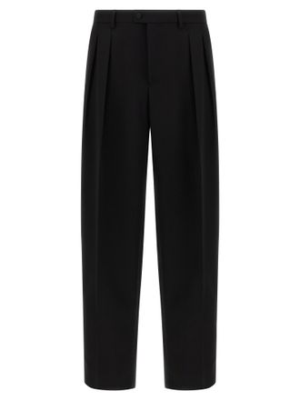 Dolce & Gabbana Black Virgin Wool Dress Mens Pants