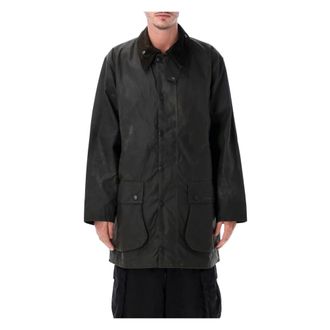 Barbour Classic Northumbria Waxed Jacket - Heren - Regenjassen - Groen - 2XS - Katoen - Jassen