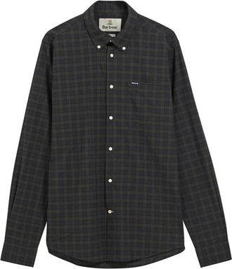 Barbour Camisa de Manga Larga Lomond a Medida - Shirts - Hombre - Verde - XL