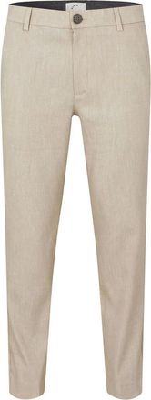 Pla&icirc;n Plain, Heren, Broeken, Beige, Maat: W33 L34 Linnen
