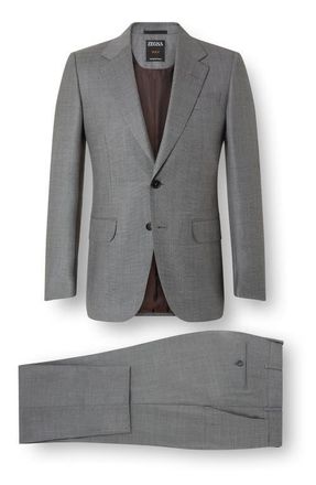 Ermenegildo Zegna Grey Centoventimila Wool Suit at Nordstrom, Size 42 Us