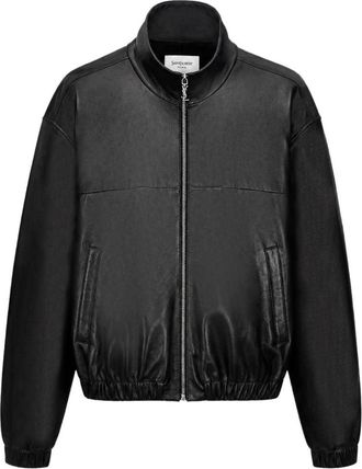Saint Laurent Giubbotto bomber in pelle Saint Laurent