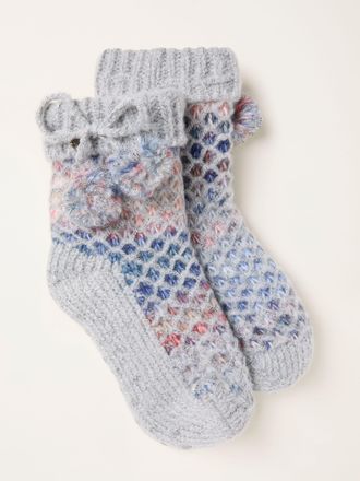 Fat Face FatFace Grey Knitted Slipper Socks