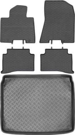 OEM Hyundai Tucson Ii Suv De 2015-2020 Set - Alfombrillas De Goma Para Coche + Alfombrilla Para Maletero