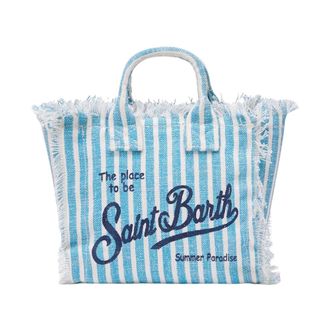 MC2 Saint Barth Tote Bags, female, Blue, Size: ONE SIZE Mini Vanity Bag