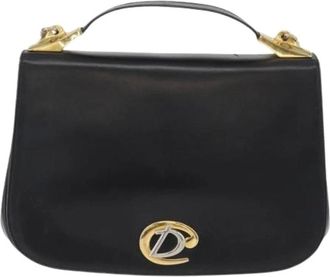 Dior Pre-owned Handbags, female, Black, Size: ONE SIZE Pre-owned Vintage CD Logo Shoulder Bag