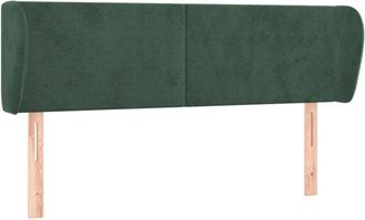 vidaXL Cabecero De Terciopelo Verde Oscuro 147x23x78/88 Cm Vidaxl