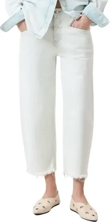 Closed Stover X Cropped Tapered Leg Jeans In Extreme Light
