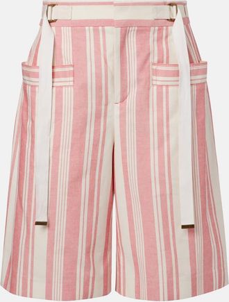 Chloé Chloé Bermuda in cotone a righe