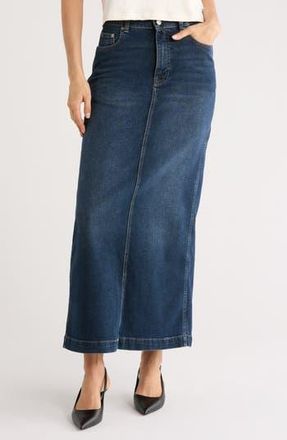 DL1961 Lexie High Waist Denim Maxi Skirt in Cromer at Nordstrom Rack, Size 23