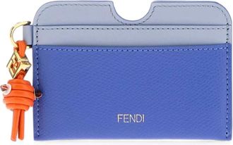 Fendi Tarjetero FF Diamonds - Accessories - Mujer - Azul - ONE SIZE