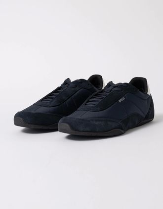 HUGO BOSS Mens BOSS Orange Jaylen_Lowp_sdnylt Mens Trainers 50563894 - Dark Blue 401 - Navy - Size: 10