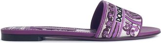 Dolce & Gabbana Slipper With Majolica Embroidery