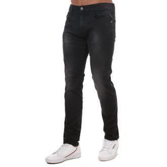 Replay Anbass zwarte stretchjeans in slanke pasvorm voor heren