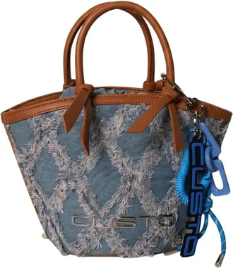 Custo Barcelona Handtas met handvat - Dames - Tassen - Blauw - Maat: ONE Size Leer