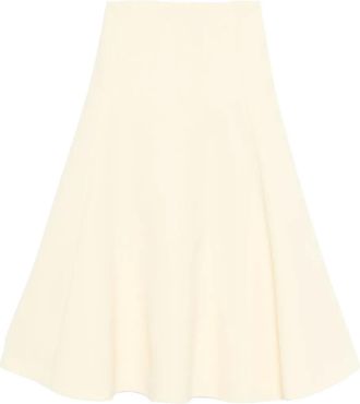 Jacquemus Gonna lunga The Triangle svasata - Giallo