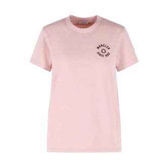Moncler Dames, Tops, Roze, Maat: S Katoen