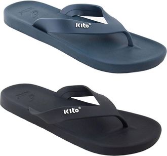 Generic MENS LIGHTWEIGHT SUMMER SANDALS TOE POST CASUAL MULE BEACH POOL SHOWER FLIP FLOPS GYM (BLACK, uk_footwear_size_system, adult, men, numeric, medium, nu