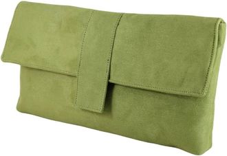 Loni Fab Large Faux Suede Clutch Shoulder Bag