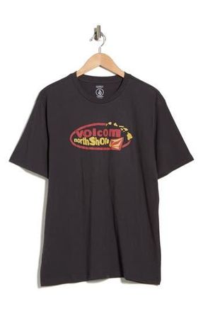 Volcom Radiostar North Shore Graphic T-Shirt in Washed Black Heather at Nordstrom Rack, Size Xx-Large