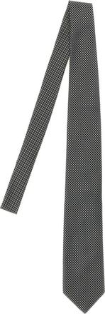 Tom Ford Stropdas van fijne moerbeizijde met sterrenpatroon - Heren - Stropdassen - Grijs - ONE Size - Accessoires