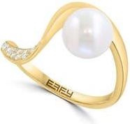 Effy Freshwater Pearl & Diamond Ring in White at Nordstrom Rack, Size 7