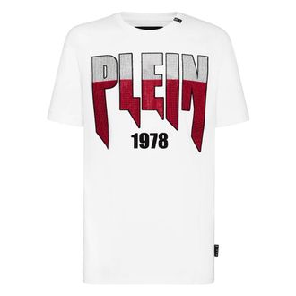 Philipp Plein T-Shirt met ronde hals - Heren - Tops - Wit - Maat: 2XL Katoen