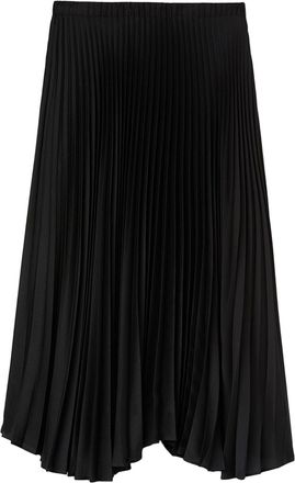 Jil Sander high-waist pleated midi skirt - women - Polyester - 32 - Black