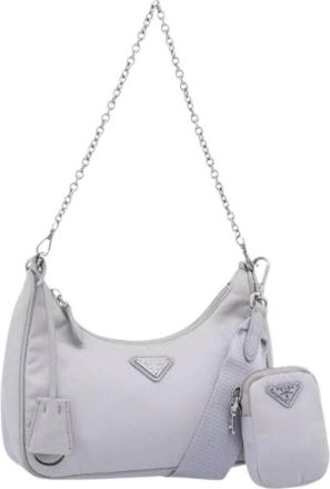Prada Pre-owned Nylon Shoulder Bag - Dames - Vintage Schoudertas - Paars - ONE Size - Nylon - Vintage