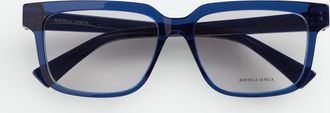 Bottega Veneta Soft Recycled Acetate Square Eyeglasses - Bottega Veneta
